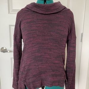 AERIE Burgundy Cowl Neck Sweater